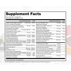 Multivitamínico Metilado Sin Hierro Para Hombres Y Mujeres Sin Sabor