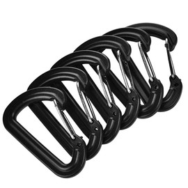VOBOR Plastic Carabiner Set 20 Pieces Climbing Climbing Key Lock for Outdoor Sports