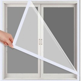 Transparent Window Windproof Film / Draft Blocker Curtain with Velcro Windproof Film (75x100)