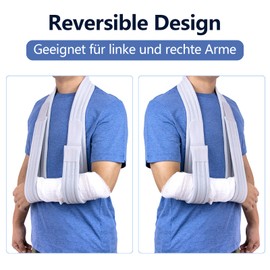 yeloumiss Arm Sling Shoulder Adjustable Arm Shoulder Sling Lightweight Comfortable Arm Loop for Men and Women for Right Left for Wrist Hand Elbow Arm Injured 160 cm (Dark Blue)