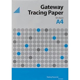 Gateway Natural Tracing Paper Pad A4 63gsm 50 Sheets