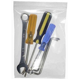 6" x 6" 8 Mil Extra Heavy-Duty Puncture-Resistant Clear Reclosable Resealable Zipper Bags – 36 Pack for Food, Tools, Office Supplies – SKU: r66-8mil-36