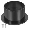 PATIKIL 3 Inch Duct Connection Flange ABS Straight Pipe Pipe