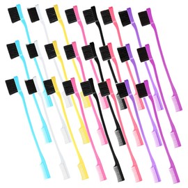 FOMIYES 24pcs Double-ended Eyebrow Grooming Tool Hairline Combs and Brushes for Makeup Convenient Brushes for Daily Use Essential for Home and Salon