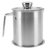 Bacon Grease Container Stainless Steel High Temperature Resistance Oil Strainer