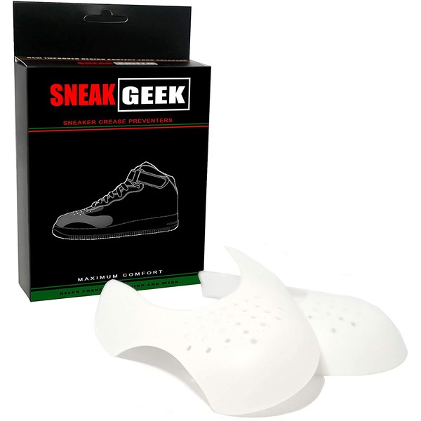 SNEAK GEEK Shoe Protector to Guard Against Crease for Mens Shoes 8-12 (White)