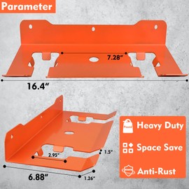 MUTUACTOR Weed Eater Hanger Heavy Duty,2 Slots Large Opening Garage Organizer WeedEater Hanger Wall Mount,Space-Saving Garden Power Tool Organizer for Holding Heavy Tools in Shed,Yard or Garden