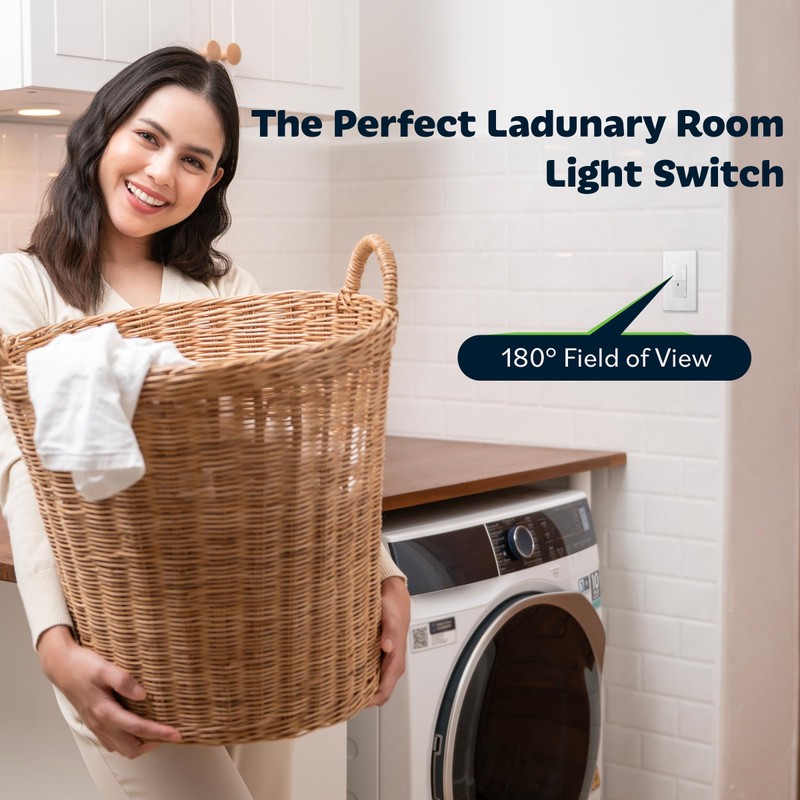 TOPGREENER Motion Sensor Switch, PIR Sensor with Ambient Light Level,