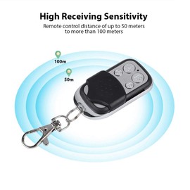 ASHATA Multifunctional Wireless Remote Switch, DC12 V 433 MHz 4-Way Remote Control Switch, Wireless Relay Switch, Wireless Remote Control Switch, Radio Receiver, Control Distance up to