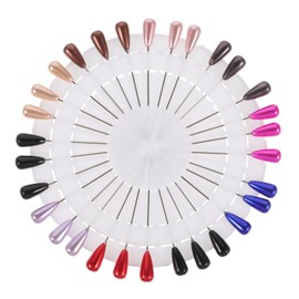 60 Pcs Assorted Color Pearl Brooch Pins, Durable Metal Safety Pins for Scarf, Shawl, Clothes, DIY Crafting, Decoration