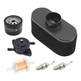 Air Filter & Oil Filter & Fuel Filter & Fuel Pump & Spark Plug Tune Up Kit Compatible with Kawasaki FR651V FR691V FR730V FS481V FS541V FS600V FS651V FS691V FS730V 4-cycle engine
