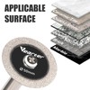 Vearter Glass Cutting Disc 5PCS, 2'' Double-Sided Diamond Cutting Wheel