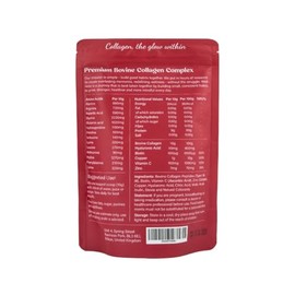 Collagen Peptides Powder 10,000mg, Hydrolysed Type I & III Bovine Collagen Complex with Hyaluronic Acid, Vitamin C, Biotin & Zinc, Hair Skin & Nails Support, Halal & Gluten Free (300g, Summer Fruits)