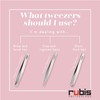 Rubis Classic Stainless Steel Slanted Tweezers for Precise Eyebrows and