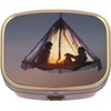 Hanging Tent Relaxing Brass Rectangle Pill Box