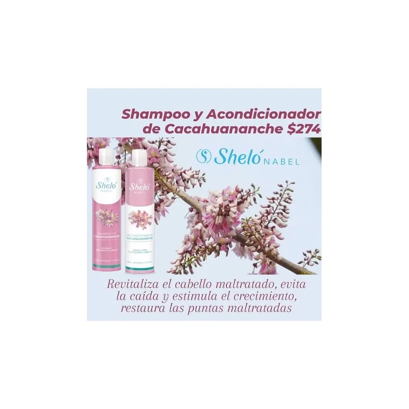 Shampoo + Acondic. Cacahuananche Brillo & Sedosidad + Regalo