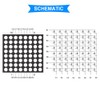 DAOKI 2Pack MAX7219 8x8 Dot Matrix Single Green Light MCU