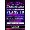 Jeremiah 29:11: Christian Bible Verse Notebook - 100 Page Double