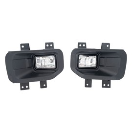 CONCEPT AUTOMOTIVE LIGHTS Replacement For 2015-2017 Ford F150 Fog Lights Lamps L&R Side (With LED Bulbs)