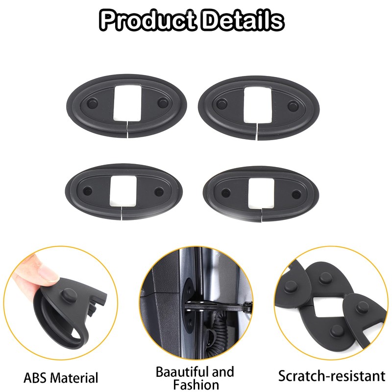 Heutamo Door Lock Latch Protective Cover Compatible with Toyota Tacoma