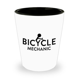 Bicycle Mechanic. Best Shot Glass- Mechanic Gift Ideas for Men and Women.