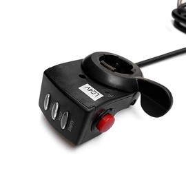 24V/36V/48V E-Bicycle Thumb Throttle Handle Bar Grips Gas Twist Throttle Electric Scooter Invisible Speed Controller for Thumb (48)