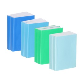 CoCud 8 Pcs 1:12 Scale Miniature Dollhouse Books, Mini Books Dollhouse Decoration, Dollhouse Accessories Toy Supplies for Children Pretend Play, Blue Series