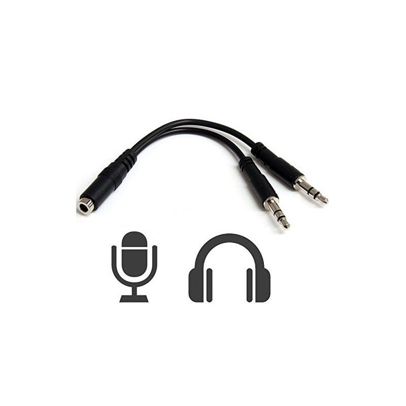 4 Pin Female to Dual 3.5mm Male Unifying Jack Adapter