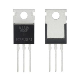 ALLECIN BT136-600E BT136-600 BT136 BT136-600D Triac Thyristor 4A 600V Triacs Transistor 136-600E Through Hole TO-220 (Pack of 10pcs)