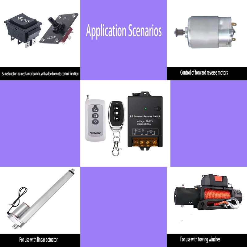 idealWIN Forward Reverse Switch with Remote MaxLoad 30A,Linear Actuator Controller