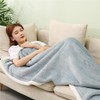 Spring and Autumn Warm Soft Flannel Blanket for Women Wearable