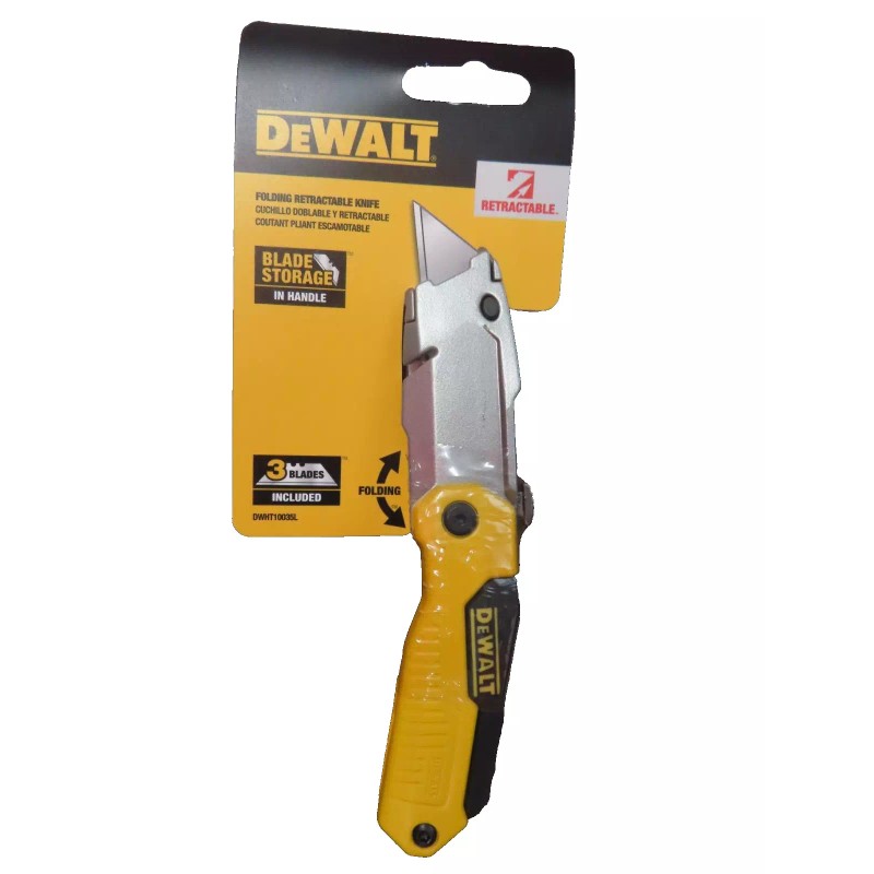 DEWALT DeWalt Box Cutter Folding Utility Knife Lock Back Retractable