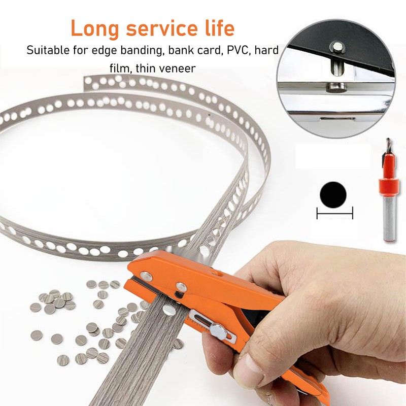 Single Hole Punch Heavy Duty Handheld Edge Banding Punching Pliers