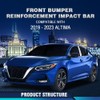 PIT66 Front Bumper Reinforcement Impact Bar Silver Compatible with Nissan