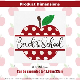 20Pcs Back to School Napkins, Red Apple Disposable Paper Napkins, 6.5 * 6.5 Inch Folded Apple Lunch Dinner Napkin for First Day of School Party Supplies Table Decorations