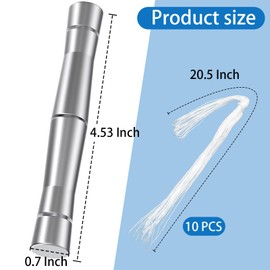 Emblem Removal Tool, Car Surface Logo Plate Line Remover Tool, Car Badge Removal Kit with 10 PCS 20.5 Inch Nylon Cord, for Vehicle Vinyl Wrapping Film Installation