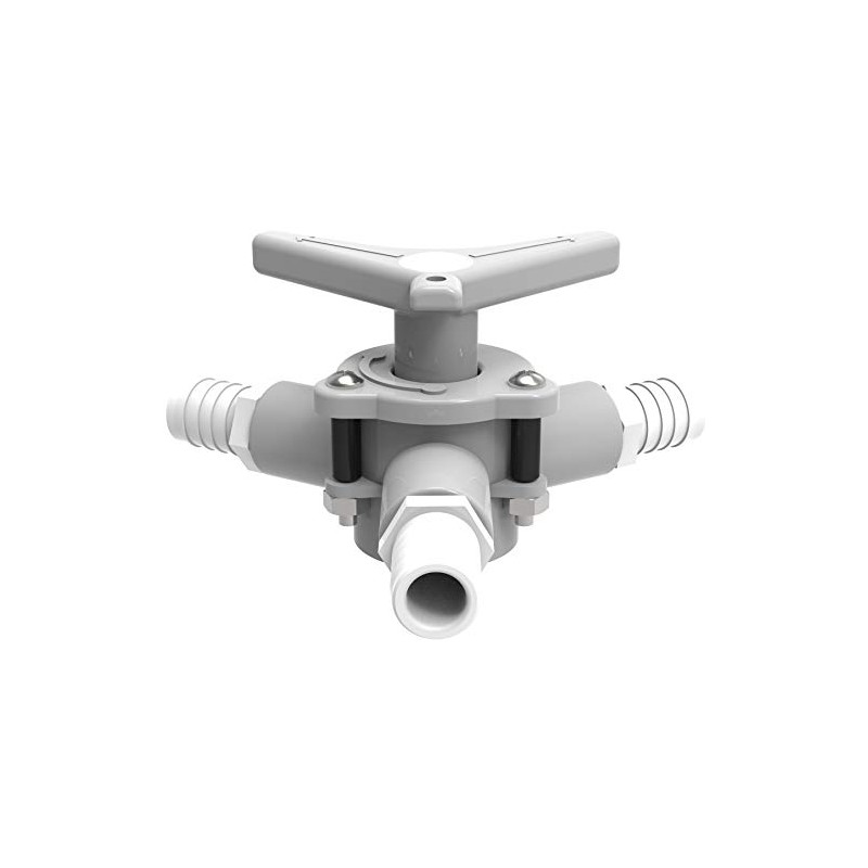 94 Series In-line Sea-Lect Y-Valve with 3/4 in barbed adapter