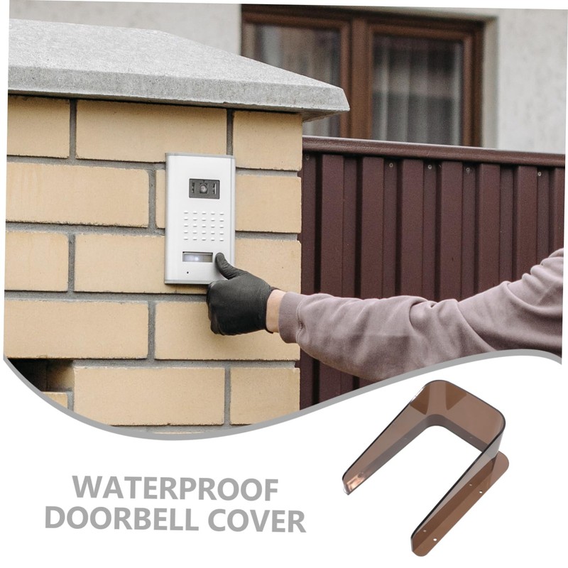 IWOWHERO Doorbell Rainproof Cover for Doorbell Acrylic Access Control Machine
