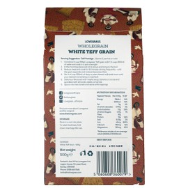 Lovegrass Habesha White Teff Grain - 500g - Gluten Free - Vegan & Dairy Free - Offering Unparalleled Nutritional Benefits.
