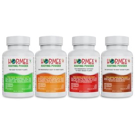 Hormex Rooting Powder #1, 3, 8, 16 (0.10-1.6 IBA) - Rooting Hormone for Delicate & Common Houseplants to Hardwood, Medicinal Plants & Tree Cuttings - Root Stimulator for Plant Cloning & Propagation