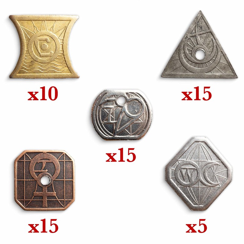 Stratagem King's Coffers 60 Assorted Fantasy Coins - Real Metal