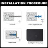 Lvjkes Key Holder, Metal Key Cabinet with 5 Hooks, Multifunctional