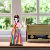BOEYAA 12in Korean rag Dolls Handmade Hanbok Dolls Oriental Doll