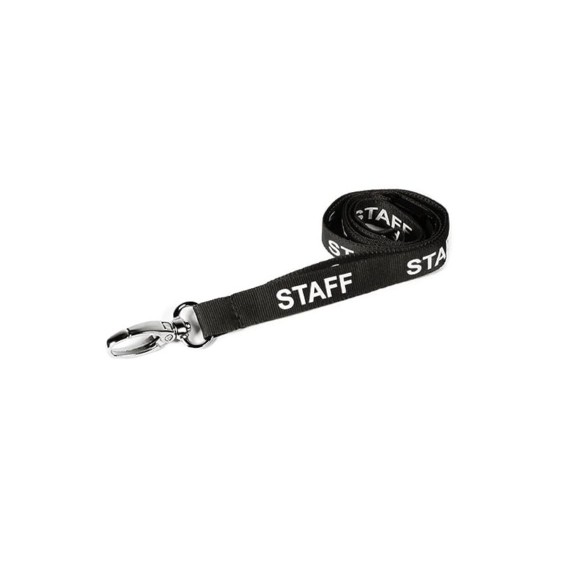 Customcard ltd. StaffBlack Staff Visitor Polka Dot Lanyards