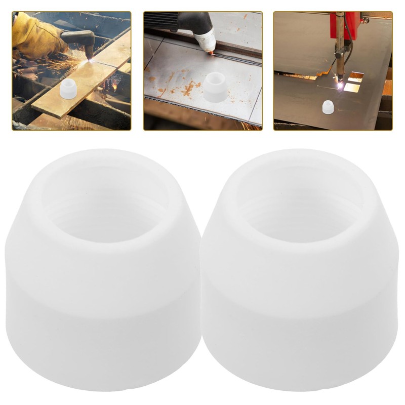 jojofuny 10pcs Tig Ceramic Cups for Plasma Cutting High Impact