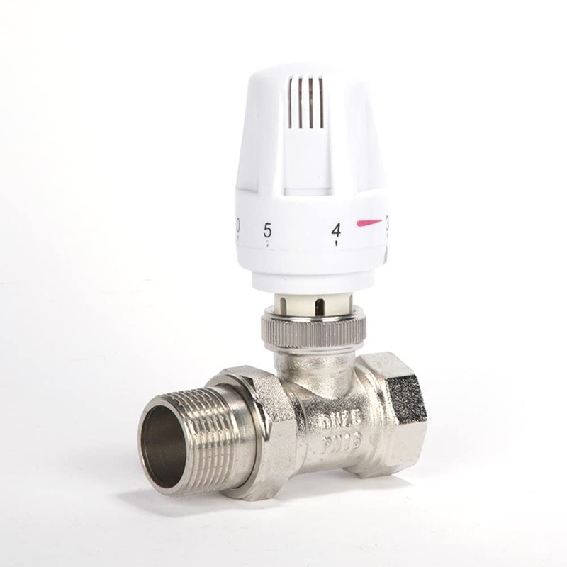 Temperature Control Valves G1/2" Thermostatic Valve Automatic Standard Radiator Lockshield