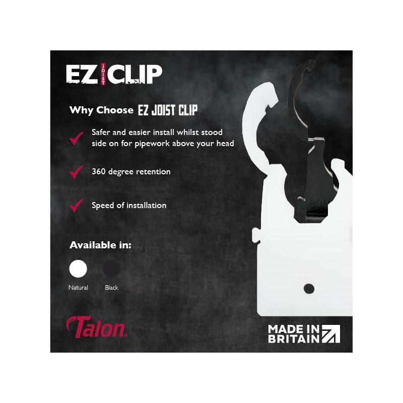 Talon - 22mm EZ Joist Clip - Polypropylene Connector Bracket