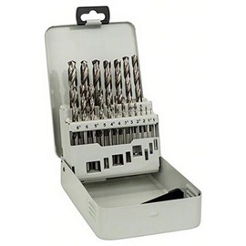 Bosch Professional 19-piece metal drill bit set HSS-G 135° DIN 338 (for metal, Ø 1 - 10 mm, Accessory Drill Driver)