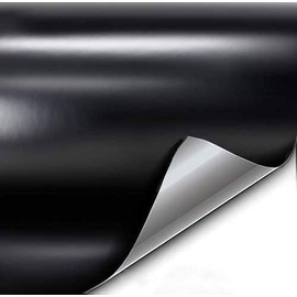 VViViD+ Satin Black Premium Adhesive Vinyl Wrap Film (1ft x 5ft)