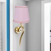 2PCS European Style E14 Lamp Shade Pink Lampshade for Chandelier